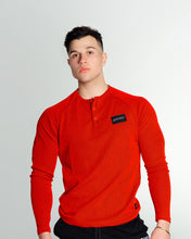 Load image into Gallery viewer, Bodybuilding Henley- Red
