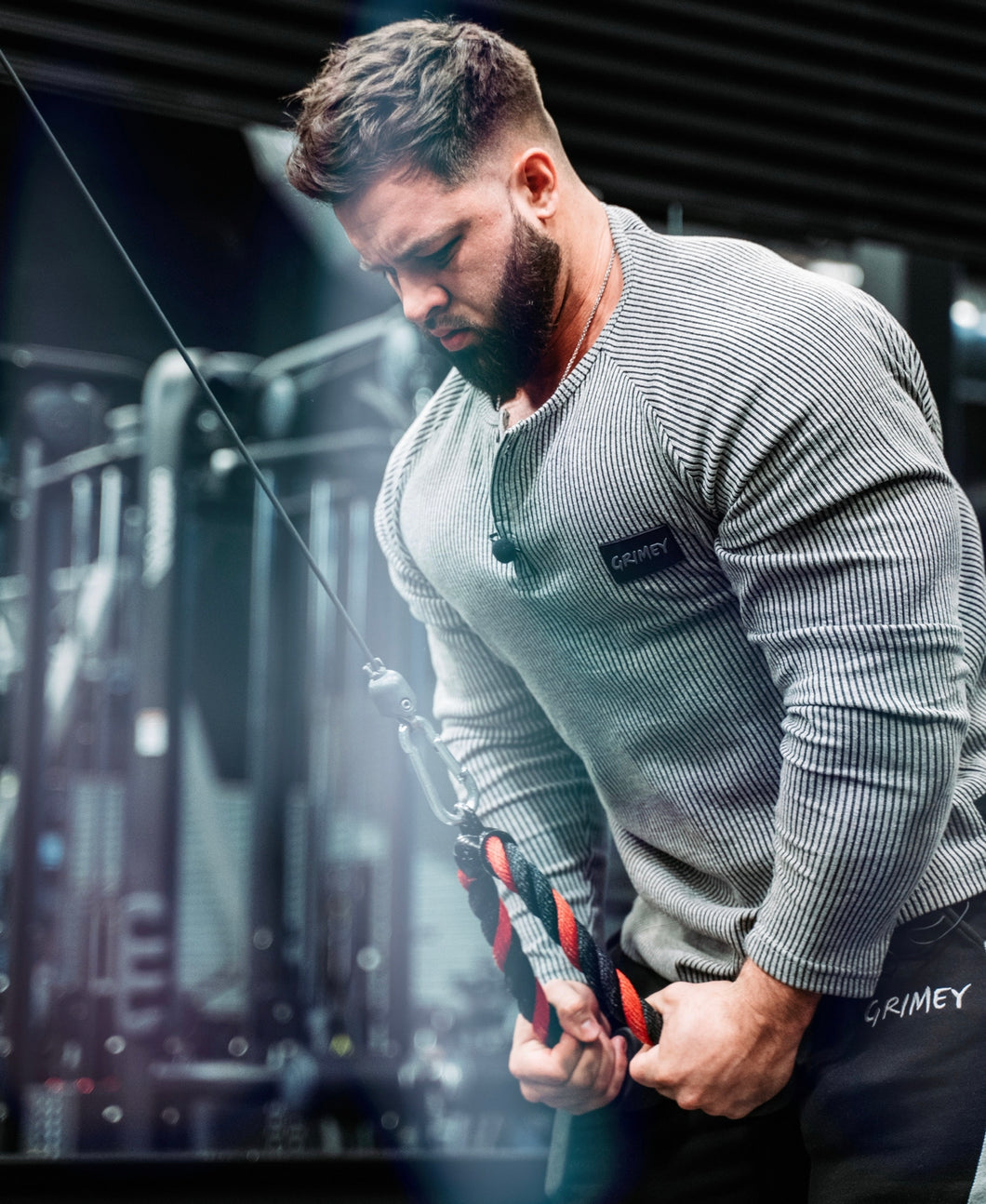 BODYBUILDING HENLEY - GREY